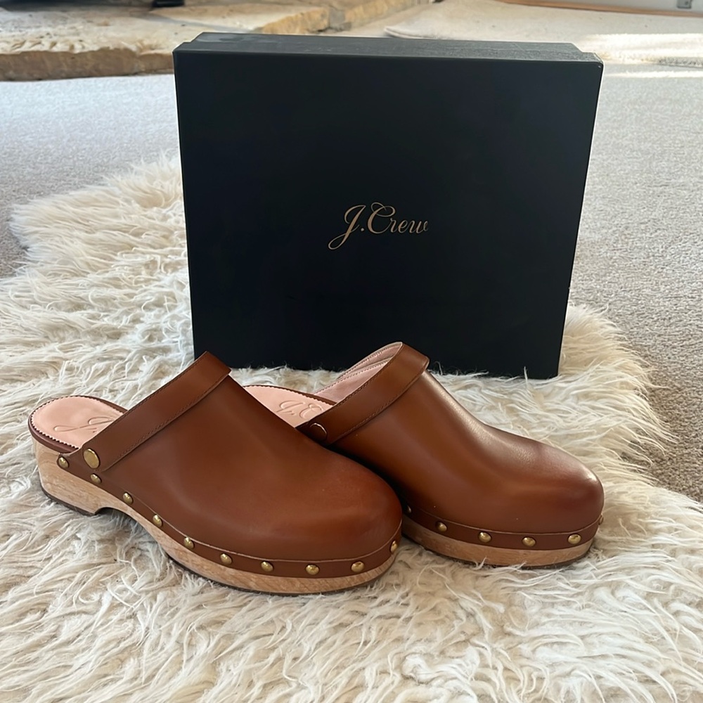 J Crew Grace Leather Convertible Clog
